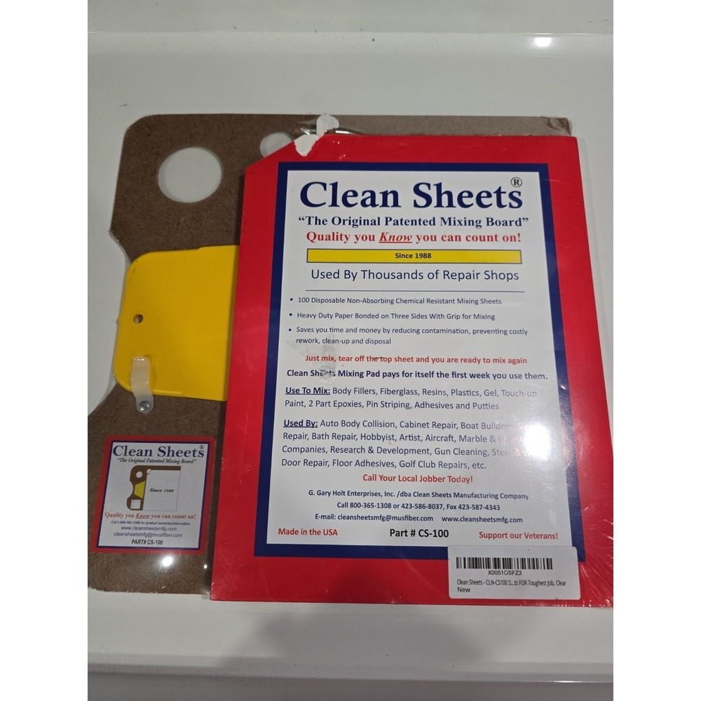 Clean Sheets - CLN-CS100 Superior Mixing Pad 12x12 - 100 Disposable Sheets